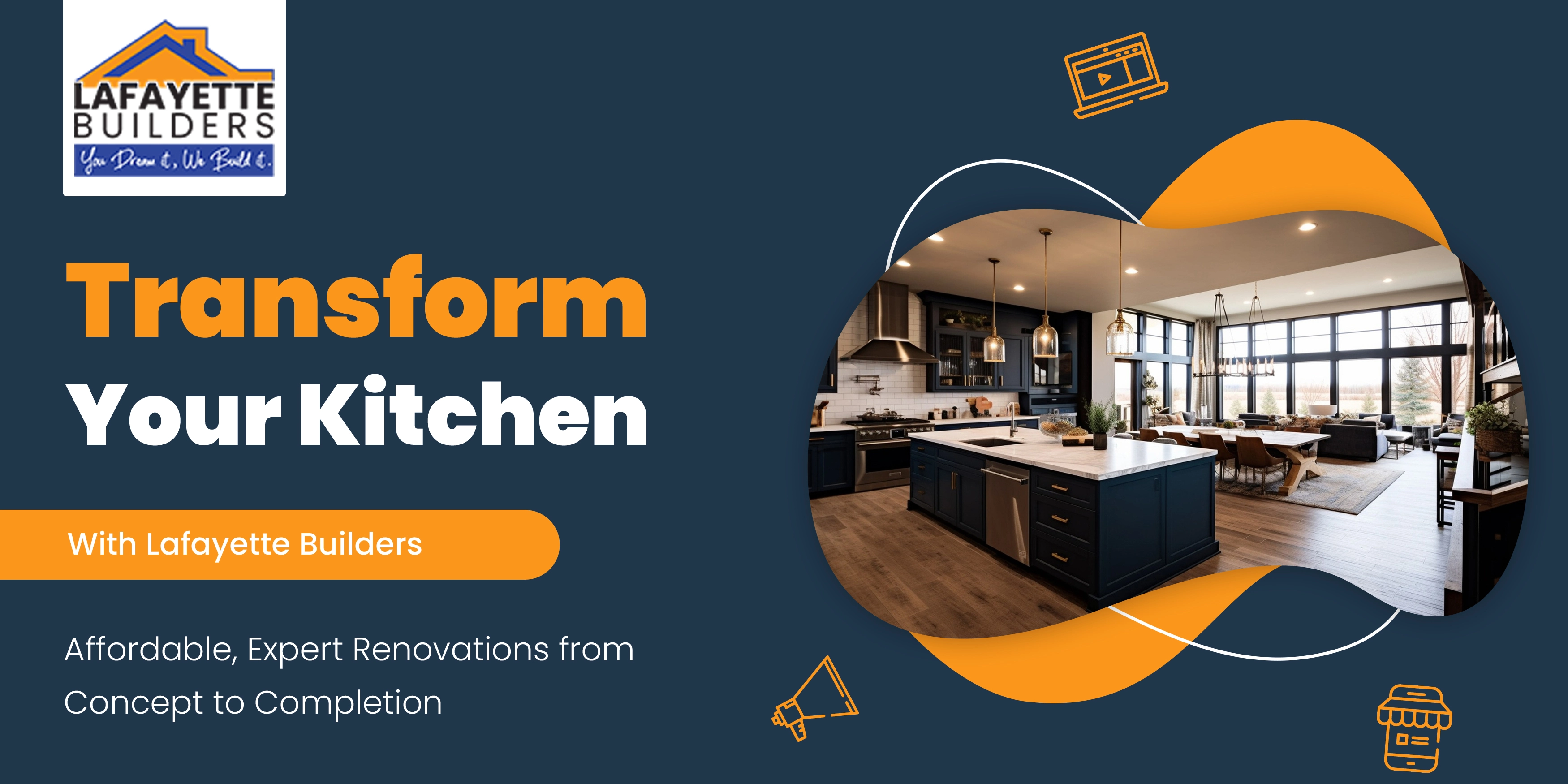 Transform Your Kitchen with Lafayette Builders: Affordable, Expert Renovations from Concept to Completion